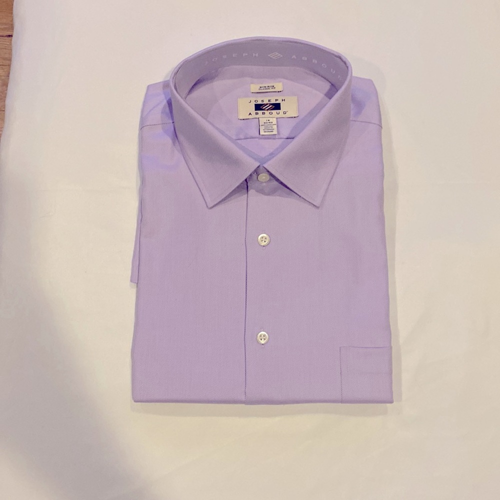 Joseph Abboud mens non-iron classic fit shirt 100% Egyptian cotton!!